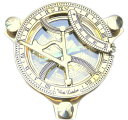 真鍮製 日時計 コンパス 真ちゅう サンダイアル Artshai Brass Sundial Clock Compass, 4 Inch, Beautiful Antique Look, Sun Clock 【並行輸入品】