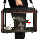 CR  o[h gxLA[ Colorday Lightweight Bird Carrier, Bird Travel Cage (Large 19 x 12 x 13, Black) ysAiz