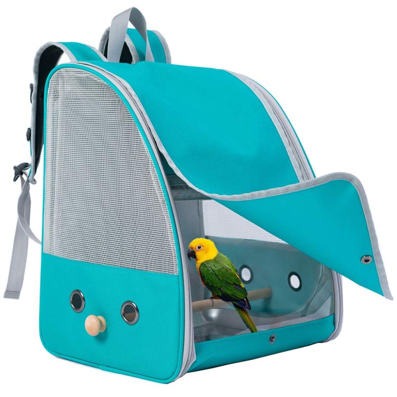 インコ 小鳥 バード トラベルキャリアー C&L Bird Carrier Backpack with Stand Perch, Bird Travel Backpack for Hiking, Airline App..