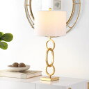 サファヴィヤ safavieh テーブルランプ サファビヤ サファヴィア Safavieh Lighting Collection Alaia 32-inch Gold Chain Link Iron Table Lamp (LED Bulb Included) TBL4276A 【並行輸入品】