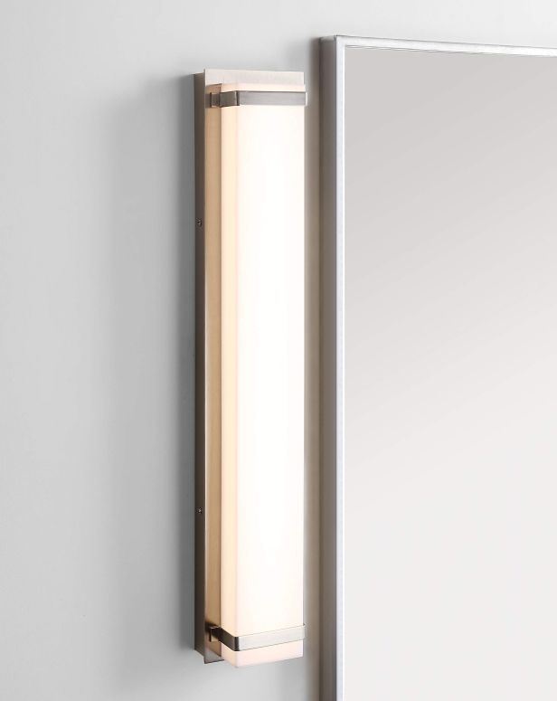 ե safavieh ơ֥ եӥ ե Safavieh SCN4041A Lighting Gannon Brush Nickel and White Vanity Bar Bathroom (LED Bulb Included) Sconce ¹͢ʡ