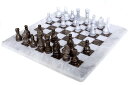 チェスセット RADICALn 15 Inches Large Handmade White and Grey Oceanic Weighted Marble Full Chess Game Set for Adults Staunton and Ambassador Gift Style Tournament Chess Sets -Non Wooden -Non Glass -Not Backgammon 【並行輸入品】