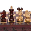 チェスセット Husaria European International Chess Wooden Game Set - Ambassador - 21.7 Inches 【並行輸入品】