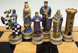 チェスセット Medieval Times Crusades King Richard the Lionheart Knight Chess Men Set - no Board 【並行輸入品】