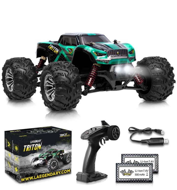 ラジコン 1:20 Scale RC Cars 30 kmh High Speed - Boys Remote Control Car 4x4 Off Road Monster Truck Electric - 4WD All Terrain Waterproof Toys Trucks for Kids and Adults - 2 Batteries for 40 Min Play Time 【並行輸入品】