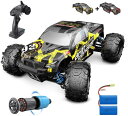 ラジコン DEERC Brushless RC Cars 300E 60KM/H High Speed Remote Control Car 4WD 1:18 Scale Monster Truck for Kids Adults, All Terrain Off Road Truck with Extra Shell 2 Battery,40 Min Play Car Gifts for Boys… 【並行輸入品】