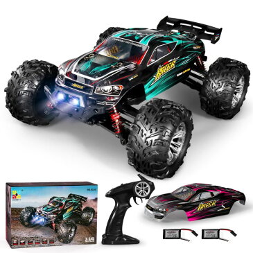 ラジコン MIEBELY RC Cars 1: 16 Scale All Terrain 4x4 Remote Control Car for Adults & Kids, 40+ KM/H Waterproof Off-Road RC Trucks, High Speed Electronic Cars, 2.4Ghz Radio Controller, 2 Batteries, 2 Car Bodies 【並行輸入品】