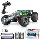 ラジコン Hosim RC Car 1:16 Scale 2845 Brushless Remote Control RC Monster Truck , All Terrain 4WD High Speed 52KM/h Off-Road Waterproof/Shockproof/Anti-Skid 2.4G Radio Controlled RTR Hobby Car(Green) 【並行輸入品】