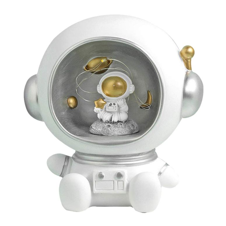 光る宇宙飛行士 インテリア おしゃれ かわいい 1Pc Astronaut Light for Kids Decorative Night Lamp Bedroom Table Lamp Desktop Ornaments, White 