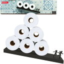 トイレットペーパーホルダー 雪崩 ストッカー アバランチ Floating Shelf Toilet Paper Holder - Tilted Matte Black Toilet Paper Roll Holder for Easy Bathroom Storage - Modern Wall Mount Organizer for Rolls Tissues or Towels Above Sink o 【並行輸入品】