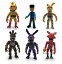 FNAF 5ʥ Unique New Inspired by Five Nights at Freddys Action Figures Toys (FNAF) Set of 6 pcs, About 6 inches [Nightmare Foxy, Freddy, Bonnie, Fazbear, Chica] ¹͢ʡ