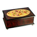 オルゴール The San Francisco Music Box Company Classic Floral Musical Wooden Jewelry Box 【並行輸入品】