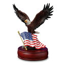 AJC[O IS[ The San Francisco Music Box Company American Eagle Muscial Figurine ysAiz