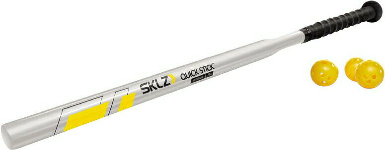 スキルズ クイックスティック トレーニングバット SKLZ Quick Stick Baseball and Softball Training Bat for Speed Silver, 12-Ounce 【並行輸入品】 1