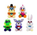 セキュリティーブリーチ FNAF 2作目 5ナイツ Five Nights at Freddy FNAF Security Breach Plush Set of 5 - Glamrock Freddy, Glamrock Chica, Montgomery Gator, Roxanne Wolf and Vannie 【並行輸入品】