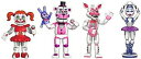 FNAF 5ナイツ フィギュア ファンコ Funko 2" Action Figure Five Nights at Freddy's Sister Location Set 1 Action Figure 