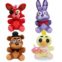 FNAF 5ナイツ ぬいぐるみ YLEAFUN Five Night Plushies Plush Figure Toys Sets, Gifts for Five Nights Game Fans 7Inch Plush Toy - Stuffed Toys Dolls - Kids Gifts Bonnie Foxy Fazbear Plush Toys 【並行輸入品】