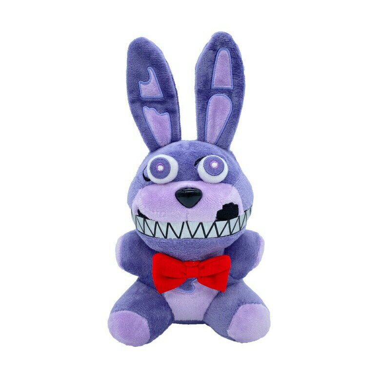 FNAF 5ナイツ ぬいぐるみ Nightmare Bonnie Plush Toy, 5 Nights at Freddy 039 s plushies, FNAF All Character Stuffed Animal Doll Children 039 s Gift Collection,8”(Purple Bonnie Rabbit) 【並行輸入品】