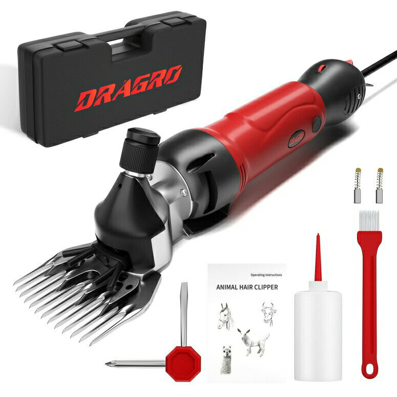 ƒ{poJ r M ApJ _ np ybgO[~O ^  ^ Nbp[ Dragro 2022 Upgraded Sheep Shears 500W, Professional Electric Sheep Clippers, Farm Livestock Grooming Kit, 6 Speed Heavy Duty Electric Shear ysAiz