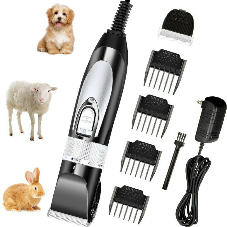 ƒ{poJ r M ApJ _ np ybgO[~O ^  ^ Nbp[ Mudder Electric Goat Clipper 12V High Power Dog Shaver Clipper for Grooming Low Noise Plug-in Pet Trimmer Grooming Clipper with 4 Guide Comb ysAiz