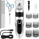 poJ Nbp[ Bonve Pet Dog Clippers, Dog Grooming Kit Quiet Electric Pet Clippers Cordless Rechargeable Professional Dog Hair Clippers for Thick Coats Do ysAiz