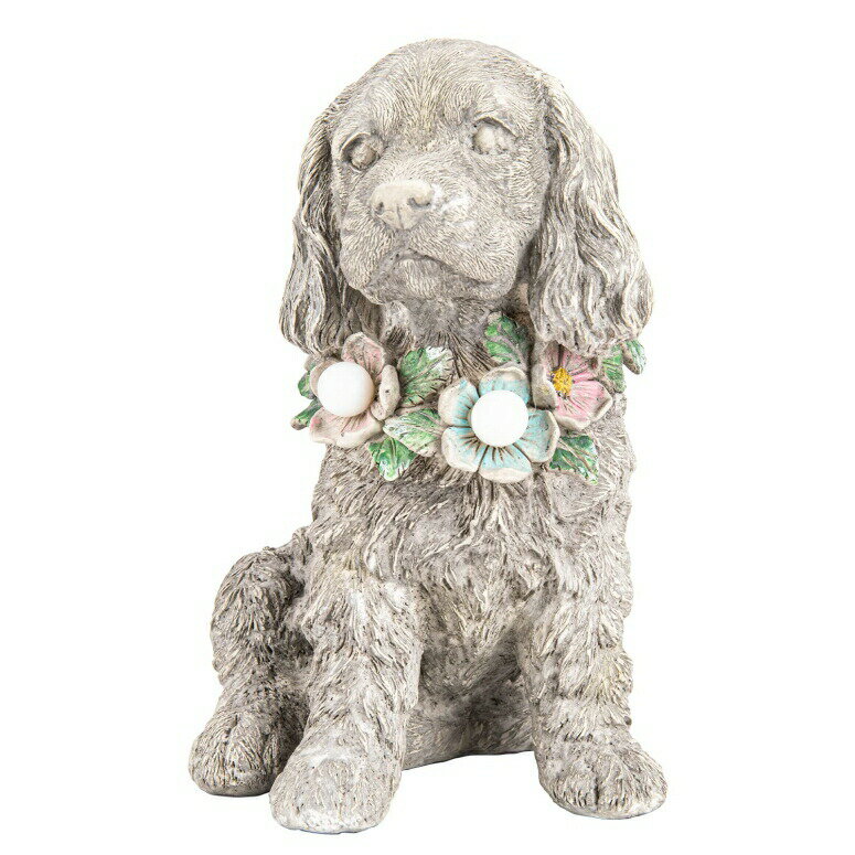 LEDソーラーライト ソーラーパワー ガーデンライト Ovewios Garden Statue Dog Memorial Gifts - Yard Art Decoration with Solar LED Lights Waterproof Resin Garden Figurine Decor for Out…