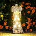 LEDソーラーライト ソーラーパワー ガーデンライト GIGALUMI Garden Angel Statues Outdoor Decor, Solar Angel Figurines with 6 LED Outdoor Garden Lights, Angel Decor for Patio, Yard Art, Grave Decoration, Garden Gifts for Grandma 【並行輸入品】