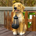 LEDソーラーライト ソーラーパワー ガーデンライト Garden Dog Statues Outdoor Decor, Solar Lights Outdoo...