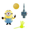 ミニオンズ フィーバー ライズオブグルー 2022 ミニオン おもちゃ Minions: Rise of Gru Stuart Button Activated Action Figure Approx 4-in with Sticky Hand Accessory, Gift for Kids Ages 4 Years & Older 