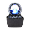 卓上 噴水 滝のオブジェ テーブルトップファウンテン インテリア噴水 WICHEMI Tabletop Water Indoor Fountain with LED Light, Mini Desktop Meditation Waterfall Fountain, Zen Calming Water Sound Relaxation Fountain for Home Office, Feng S 【並行輸入品】(3)
