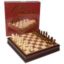 チェスセット Catherine Chess Inlaid Wood Board Game with Wooden Pieces, Large 15 x 15 Inch Set 【並行輸入品】