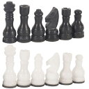チェスセット RADICALn Marble Big Board Games Complete Black and White Chess Figures - Suitable for 16 - 20 Inches Chess Board - Antique 32 Chess Figures Set - Completely Marble Handmade Non-Wooden Chess Pieces 【並行輸入品】