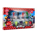 ミラキュレス フィギュアセット Miraculous Ladybug Collectible Figures 12 Miraculous Ladybug Figures Out of 16 Collectibles in 1 Pack 6 Figures and 2 Rare Hidden Mystery Figures by P.M.I. (Assortment A) 【並行輸入品】