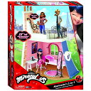 ミラキュレス ベッドルーム Miraculous Ladybug Marinette 039 s 2-in-1 Bedroom and Rooftop Playset with Accessories by Playmates Toys 【並行輸入品】