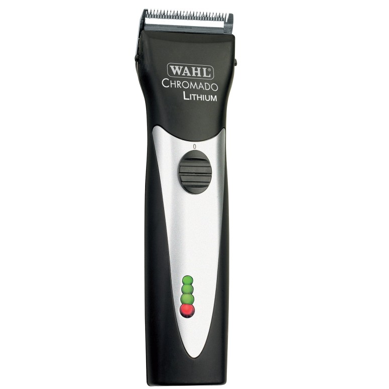 ƒ{poJ@n ALAnAƒ{̃g~O Wahl Professional Animal Chromado Lithium Pet, Dog, Cat, & Horse Corded/Cordless Clipper Kit, Black & Silver (#41871-0434) ysAiz