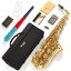 ȥåե Mendini By Cecilio Eb Alto Saxophone  塼ʡ ޥԡ 10 ꡼ ݥåȥ֥å Mendini By Cecilio Eb Alto Saxophone - Case, Tuner, Mouthpiece, 10 Reeds, Pocketbook- MAS-BK r E Flat Musical Instrum ¹͢ʡ