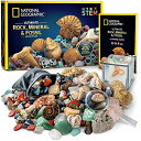 ナショナルジオグラフィック 天然石や化石のセット NATIONAL GEOGRAPHIC Rocks & Fossils Kit ? 200+ Piece Set Includes Geodes, Real Fossils, Rose Quartz, Jasper, Aventurine & Many More Rocks, Crystals & Gemstones 【並行輸入品】