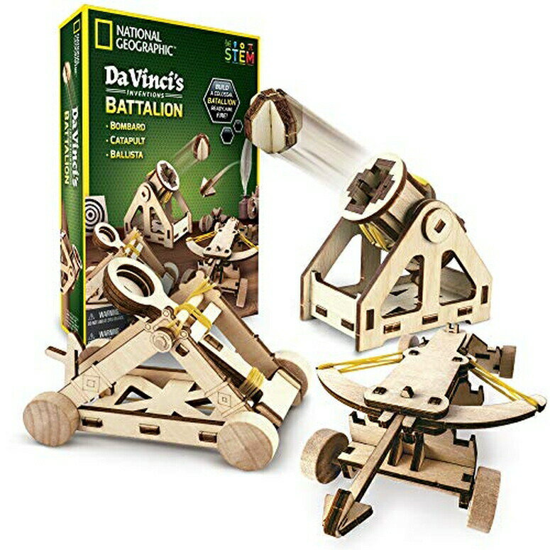 ナショナルジオグラフィック 建設モデル キット NATIONAL GEOGRAPHIC Construction Model Kit ? Wooden 3D Puzzle Models, Craft Kits make Great Gifts for Girls and Boys, an AMAZON EXCLUSIVE Science Kit, Natural 【並行輸入品】