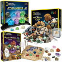 ナショナルジオグラフィック 地質学バンドル NATIONAL GEOGRAPHIC Geology Bundle - 3 Rock, Fossil and Crystal Kits, Grow Crystals, Start a Rock, Mineral, & Fossil Collection, & Dig Up 15 Real Gemstones, Great STEM Science Kit for Boys 【並行輸入品】