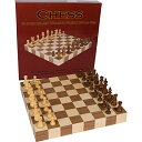 チェスセット Athena Tournament Chess Inlaid Wood Board Game with Weighted Wooden Pieces, Large 18 x 18 Inch Set 【並行輸入品】