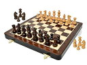 チェスセット House of Chess - 12 Inches Wooden Magnetic Folding Travel Chess Set / Board - 2 Extra Knights, 2 Extra Pawns, 2 Extra Queens & Algebraic Notation - Handmade - Premium Quality 【並行輸入品】
