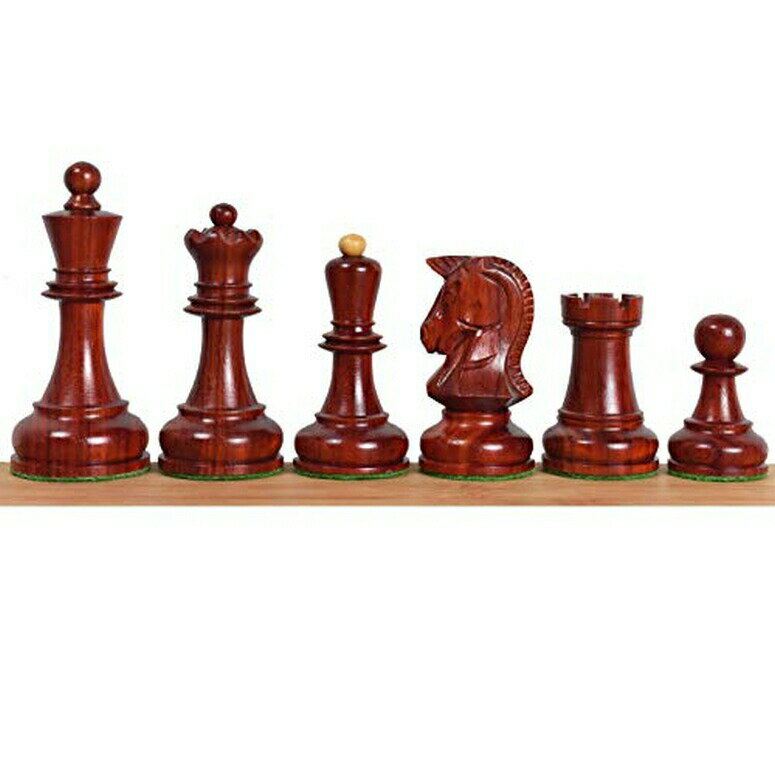 チェス コマのみ Royal Chess Mall 1970s Dubrovnik Reproduced Chess Pieces Only Chess Set, Bud Rosewood Wooden Chess Set, 3.8-in King, Triple Weighted Chess Pieces (3.4 lbs) 【並行輸入品】