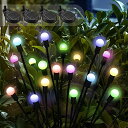 ホタルライト ガーデンライトLEDソーラーライト ソーラーパワー Garden Lights Solar Powered Waterproof, 8LED Swaying Outdoor Lights Firefly Lights, Decorative Yard Lights with Color Changing RGB Light, Garden Lights for Path Fence (4 【並行輸入品】