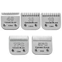 替刃 バリカン Size 10/30/40/5FC/7FC Detachable Pet Clipper Blades Set,Compatible with Most Andis,Oster A5,Wahl KM Series Clipper,Made of Ceramic Blade ＆ Stainless Steel Blade 【並行輸入品】