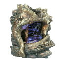 K[f  CeA u^  ̃IuWF EH[^[tH[t@Ee Hi-Line Gift Ltd Tree Trunk Waterfall with LED Lite Decorative TableTop Fountain ysAiz