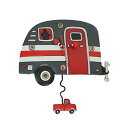 アレン デザイン 振り子時計 キャンパーライフ Allen Designs Camper Life Resin Decorative Pendulum Wall Clock Home Decor 【並行輸入品】|詳細画像