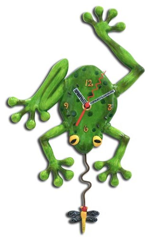 アレン デザイン 振り子時計 カエル Allen Designs Frog Fly Pendulum Clock 【並行輸入品】
