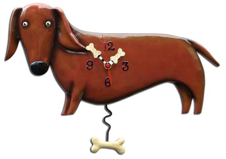  ǥ һ åե Allen Designs P9018 Swinging Pendulum Clock Oscar The Dachshund 16.25 Inches X 11 inches ¹͢ʡ