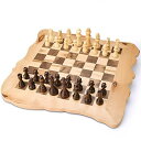チェスセット VAMSLOVE Wooden Chess Board Set Large Unique Chessboard (Playing Area 15 x 15inch) with 3.5" King Chess Pieces Durable Modern Gift for Chess Lover Home Decor 【並行輸入品】