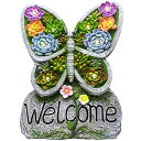 ガーデンライトLEDソーラーライト ソーラーパワー AWLLY Butterfly Garden Statues Outdoor Decor Sculptures, Garden Figurines, Patio, Lawn, Yard Art Decoration 【並行輸入品】